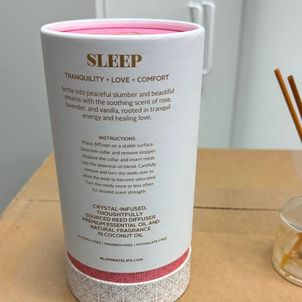 Sleep Reed Diffuser - Pink and Gold - Picture 2 of 3